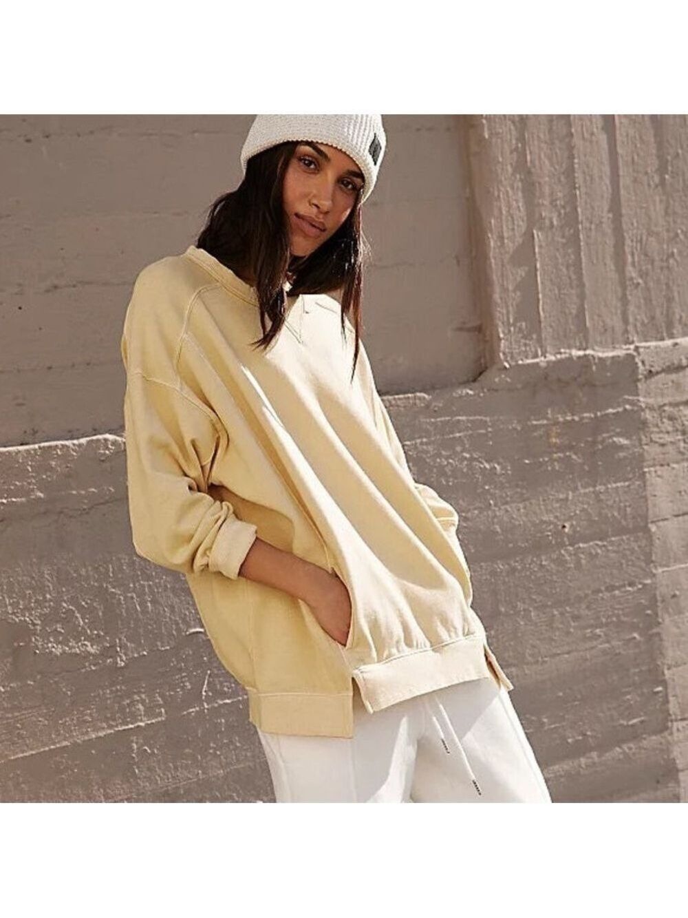 FP MOVEMENT Intercept Tunic Oat Milk Tan Beige